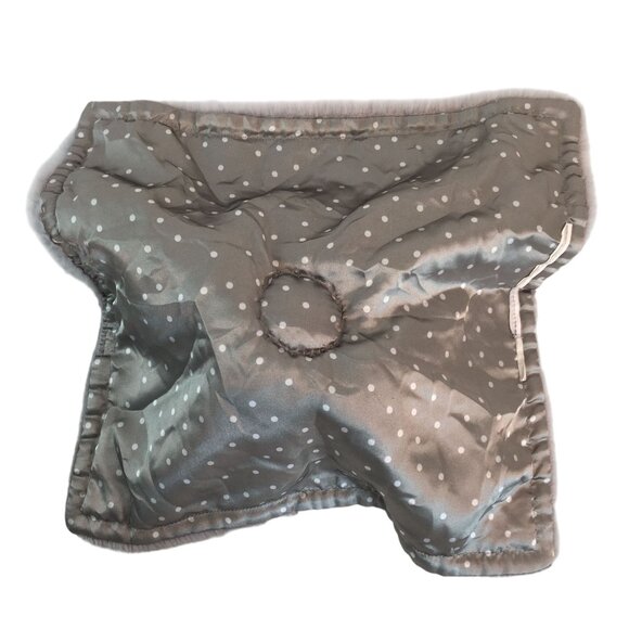 Parents Choice Gray Elephant Lovey 12" Polka Dots Satin Back Security Blanket - Picture 4 of 6